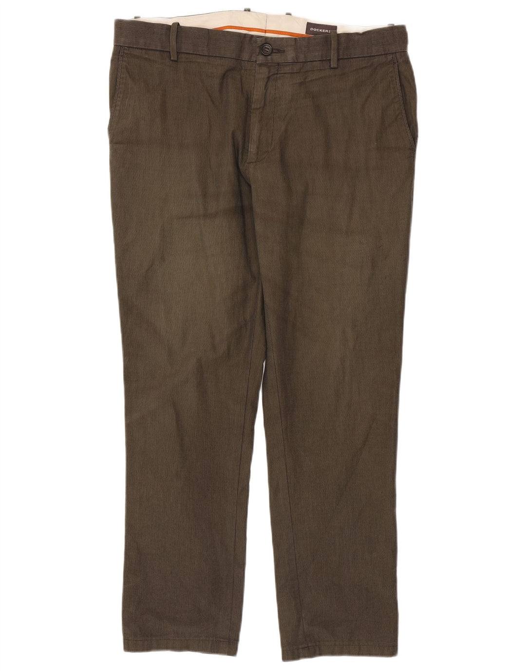 Dockers Straight Chino-bukser til mænd W34 L28 Khaki Check