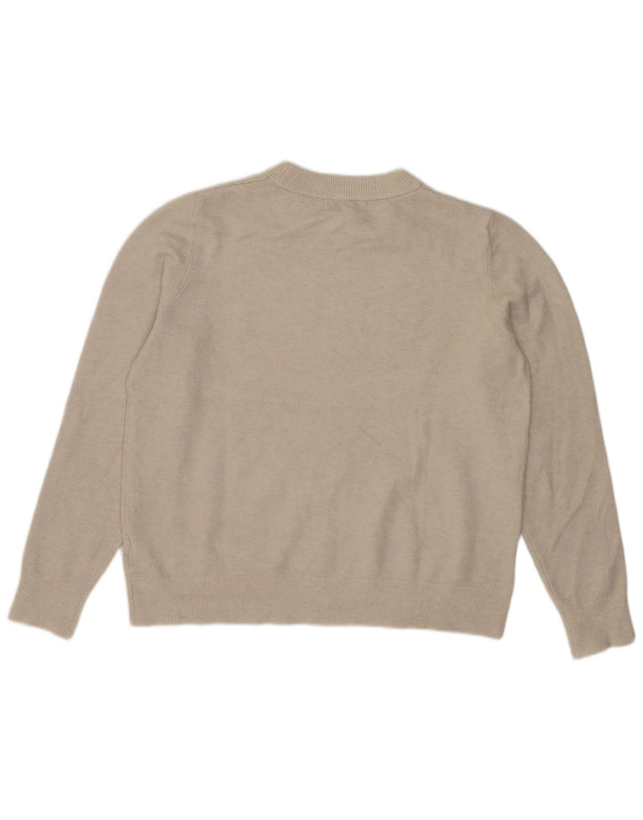 Marks & Spencer Dame sweater med rund hals DK 14 Medium Beige