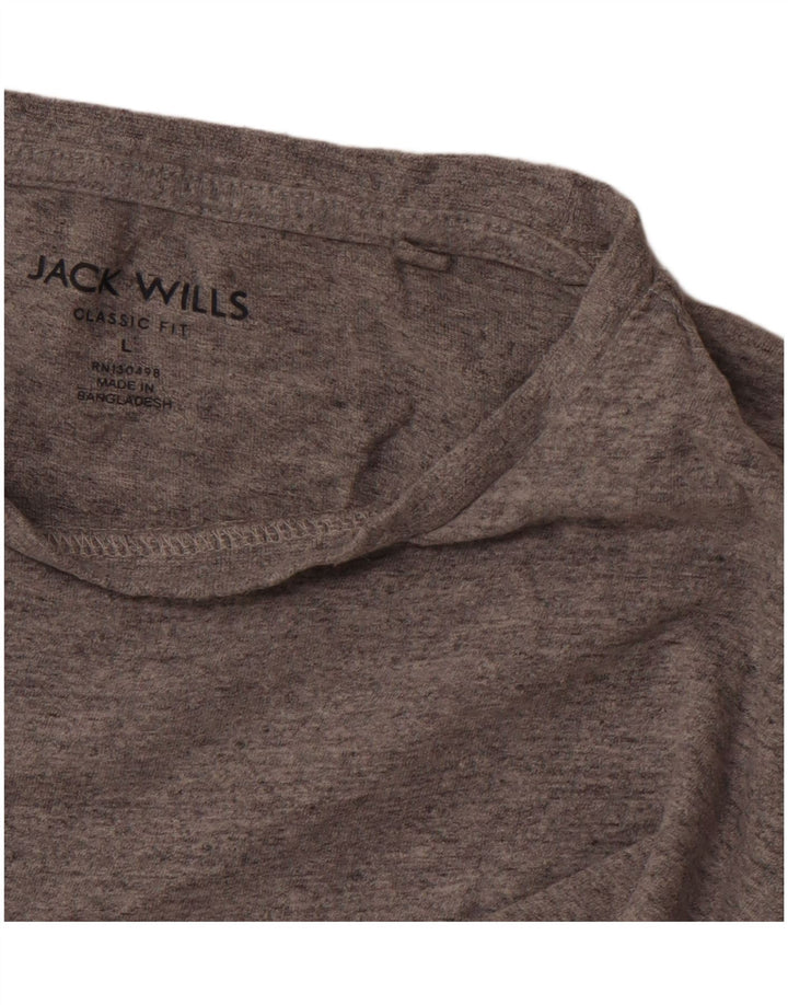 JACK WILLS Herre Classic Fit T-Shirt Top Stor Grå