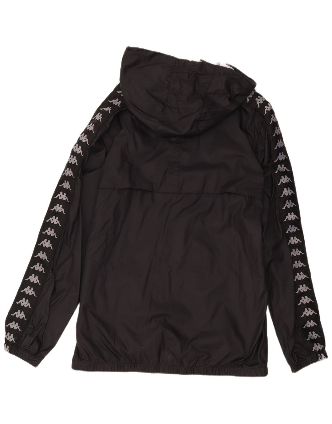 Kappa Regnjakke med hætte til mænd UK 42 XL Sort polyamid