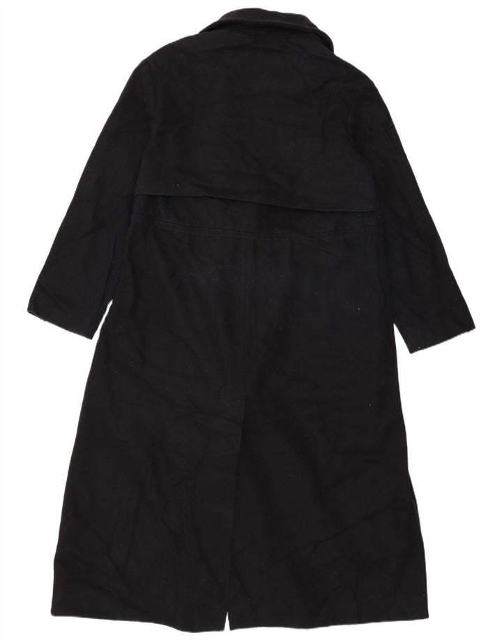 FRANSK FORBINDELSE Dame Oversized Open Overcoat UK 10 Small Black
