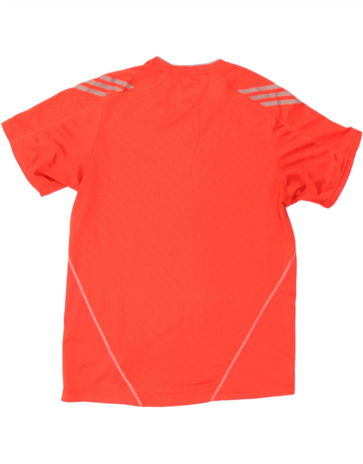 ADIDAS Mens Climalite T-Shirt Top Large Red Polyester Vintage Adidas and Second-Hand Adidas from Messina Hembry 
