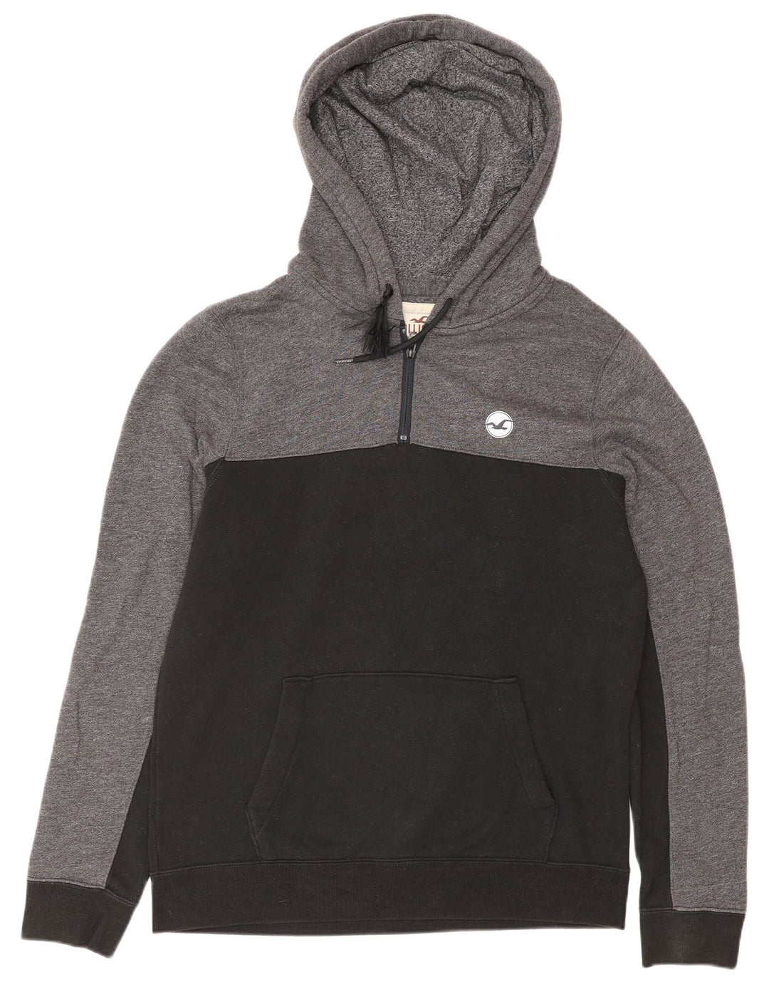 HOLLISTER Hættetrøje til mænd Medium Grå Colourblock Bomuld