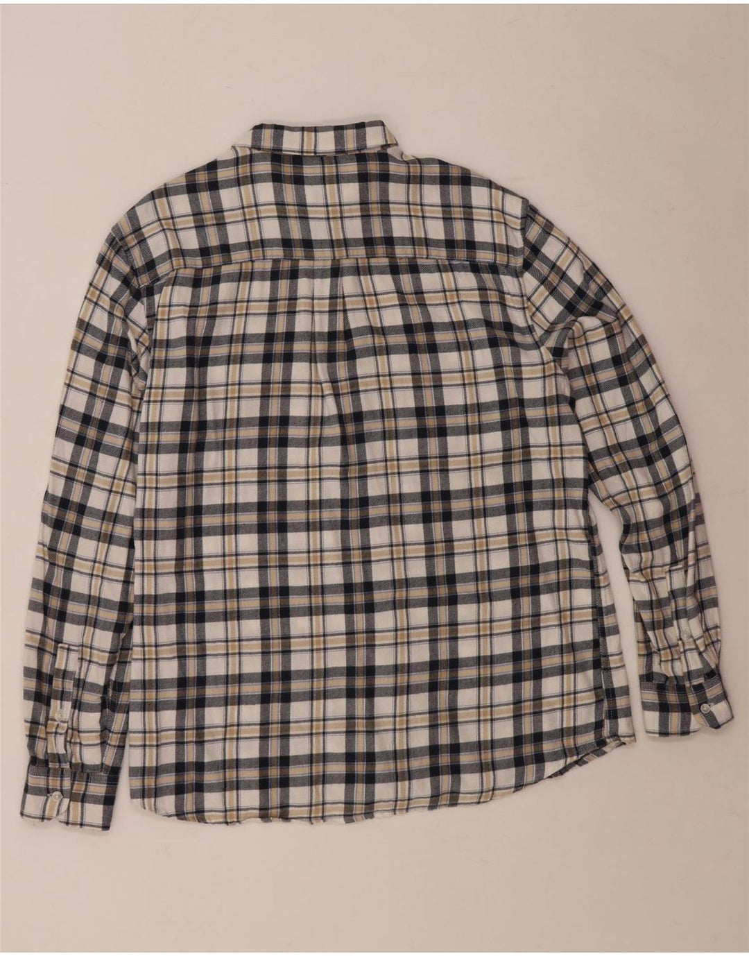 WRANGLER Herre Regular Fit Flanellskjorte XL Hvid ternet bomuld