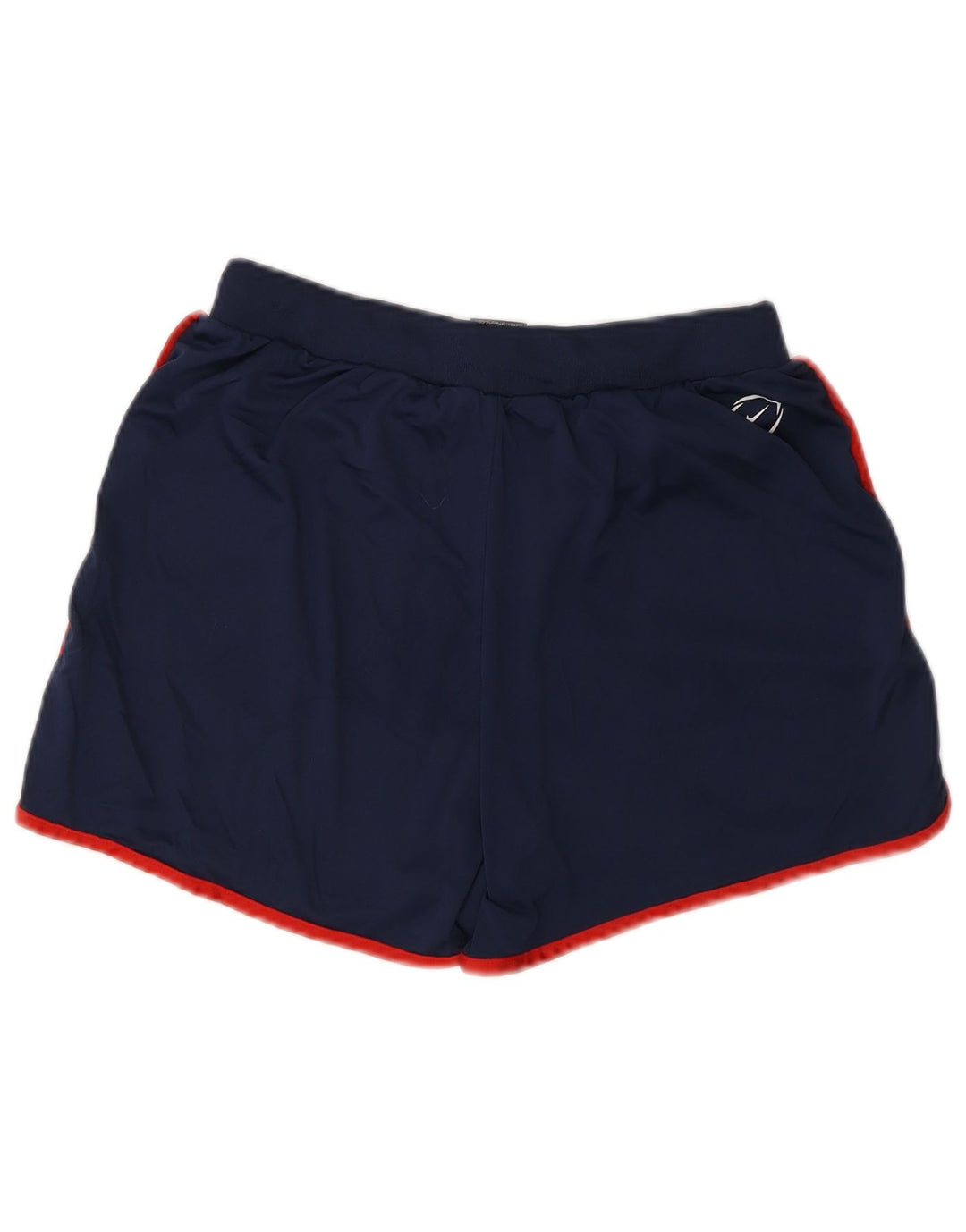 Nike Dame Dri Fit Sport Shorts UK 8 Small Navy Blue Polyester