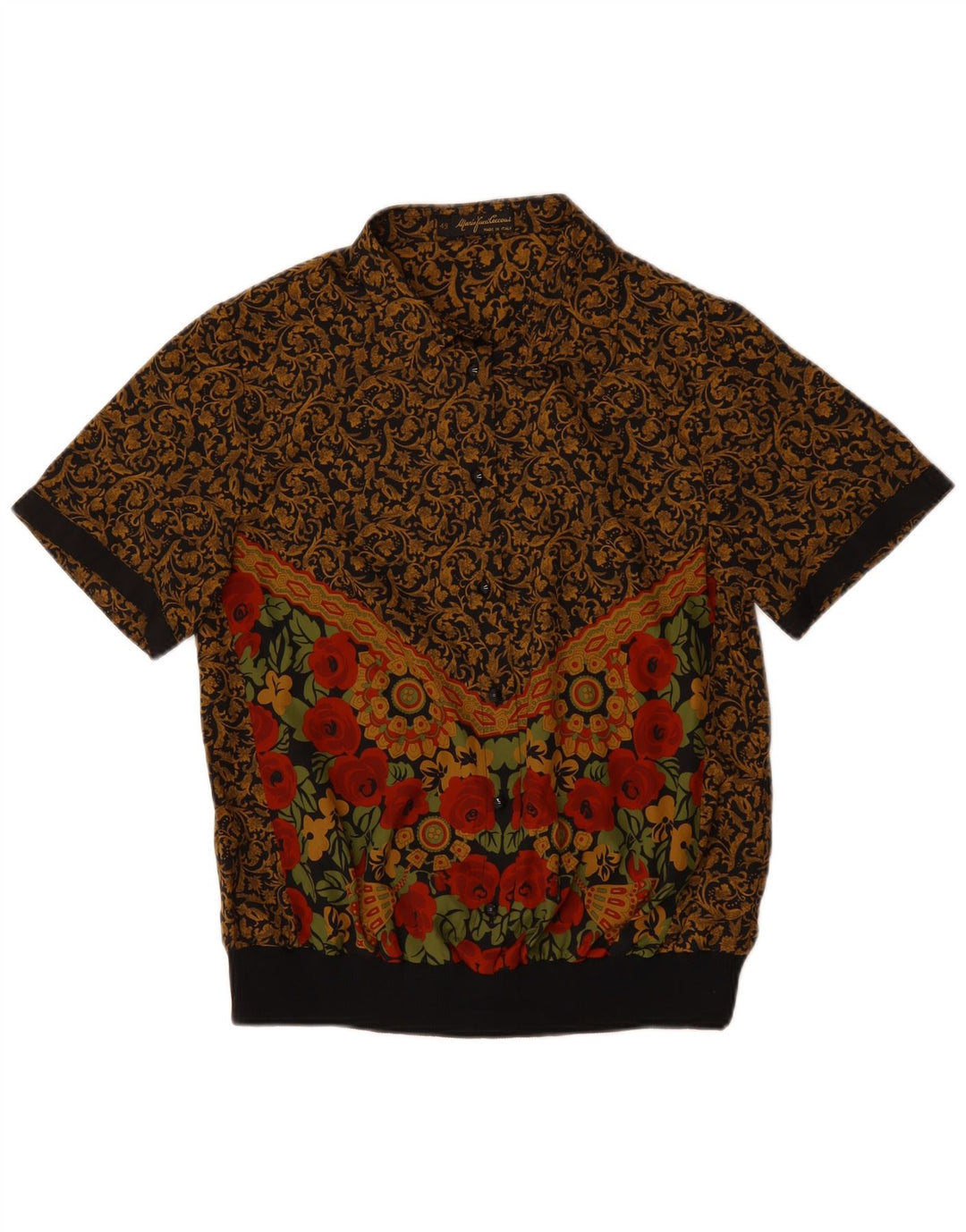 MARIO PUCCI CECCONI Damebluse Top IT 49 XL Flerfarvet blomster