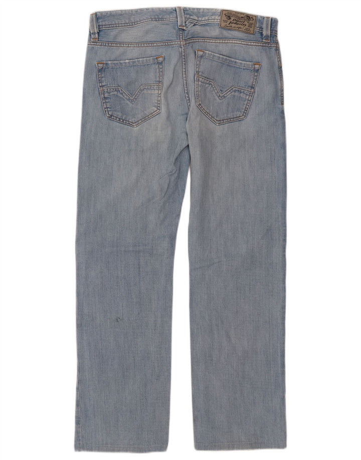 Diesel Herre Larkee Straight Jeans W33 L30 Blå Bomuld