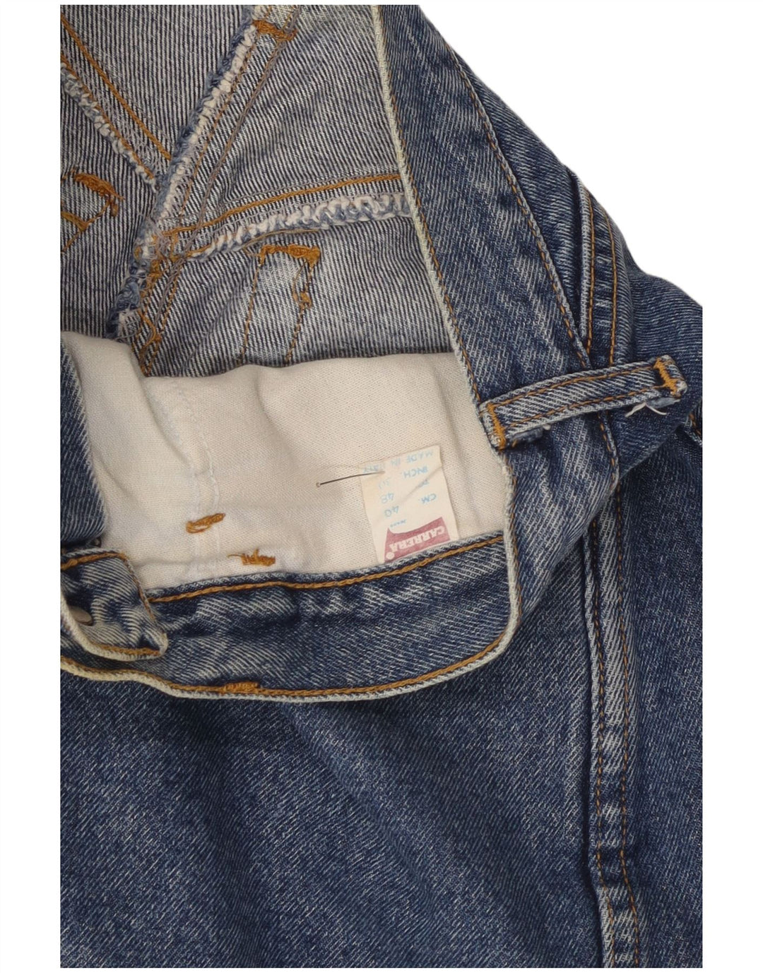 Carrera Midi-denimnederdel til kvinder W30 Medium Blue Bomuld
