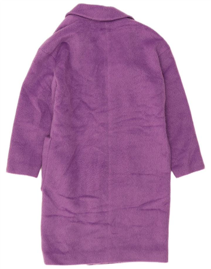 Marks & Spencer Dameoverfrakke UK 14 Large Purple Polyester