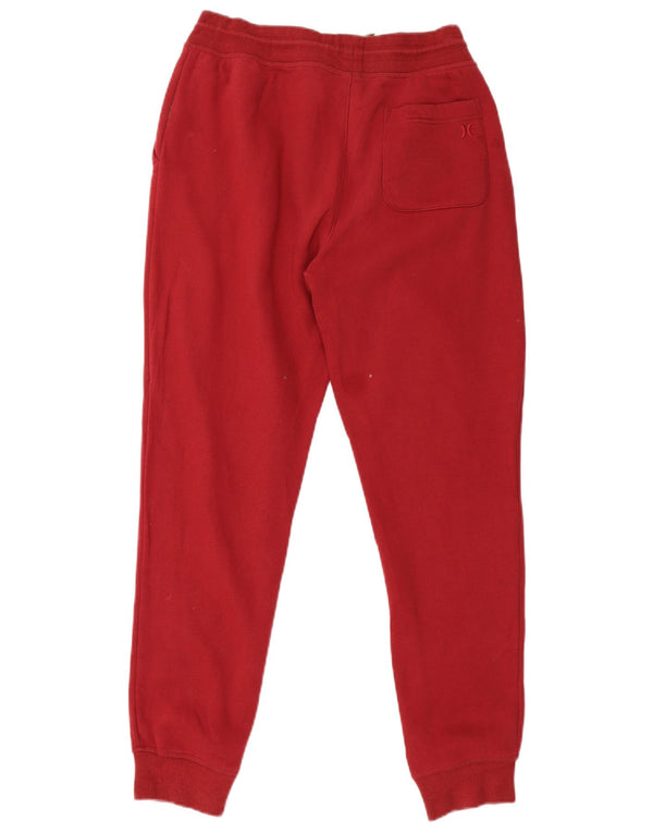 Hurley Dame træningsdragt Bukser Joggers UK 12 Medium Rød Bomuld