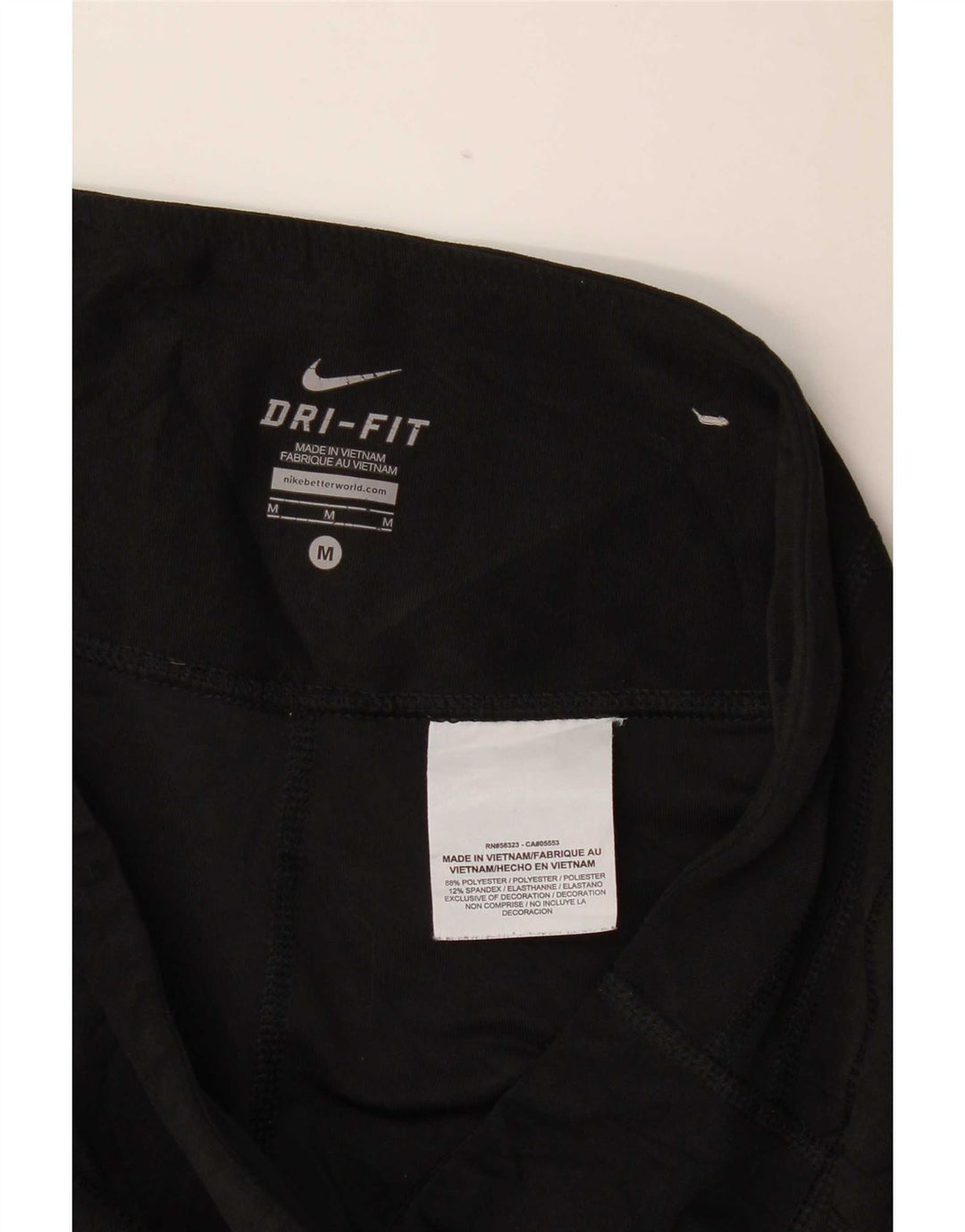 Nike Dame Capri Leggings Medium W30 L19 Sort Polyester Sports