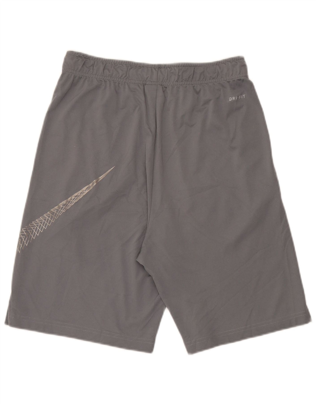 Nike Herre Dri Fit grafiske sportsshorts mellemgrå polyester