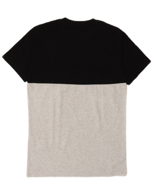 Vans Mens Classic Fit T-Shirt Top Small Black Colourblock Cotton