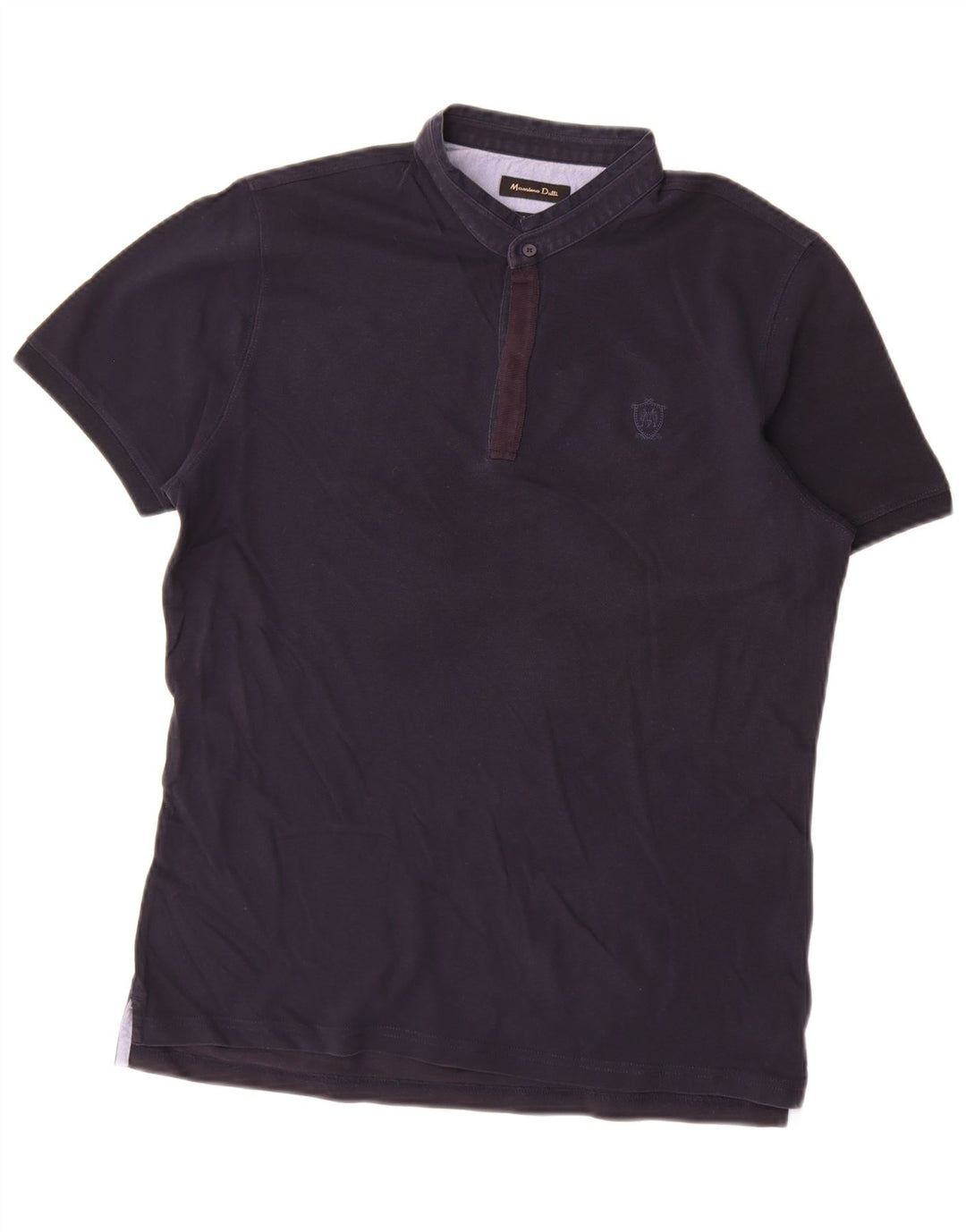 Massimo Dutti Herre poloshirt Stor marineblå bomuld