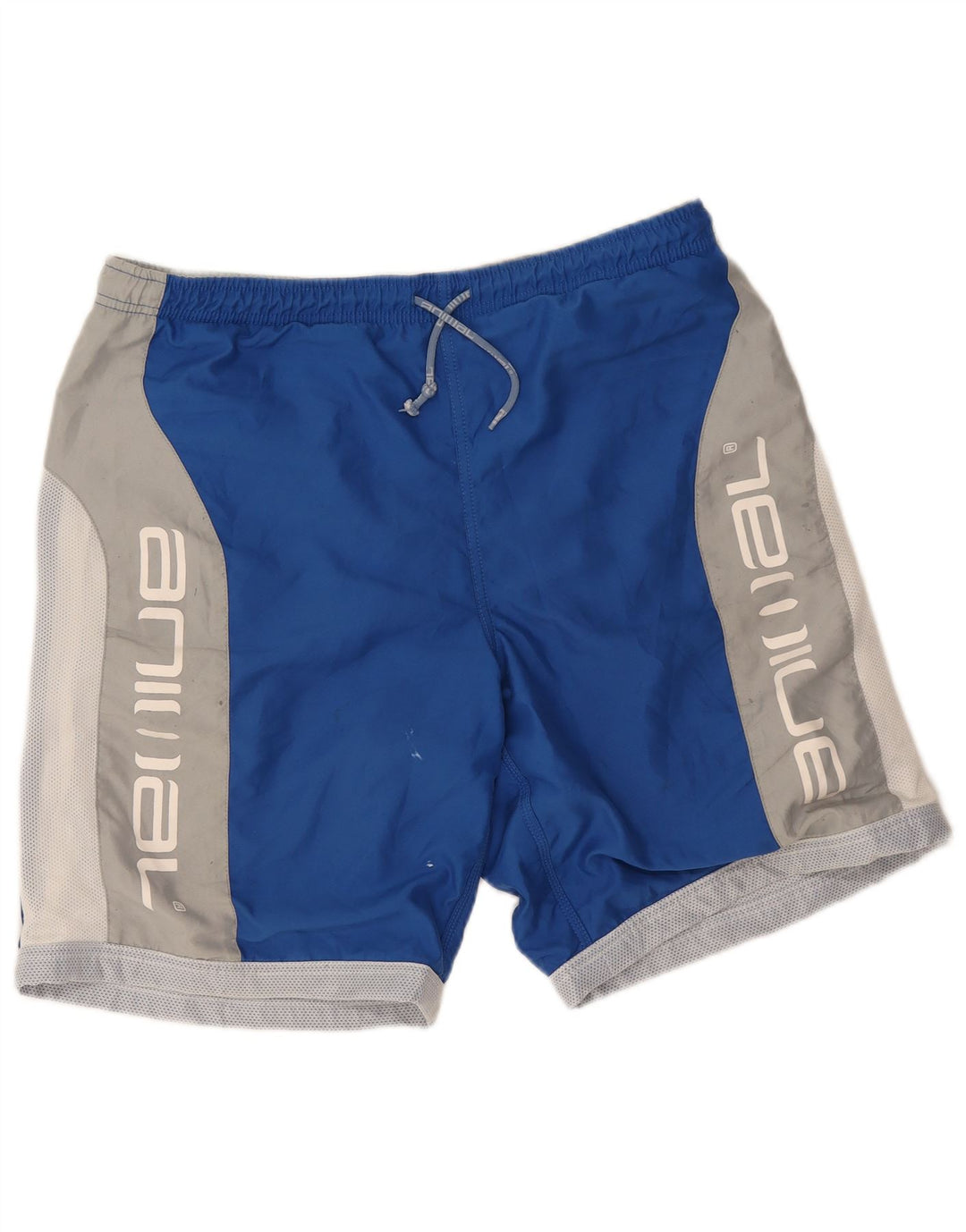Animal Herre grafiske svømmeshorts store blå farveblok polyester