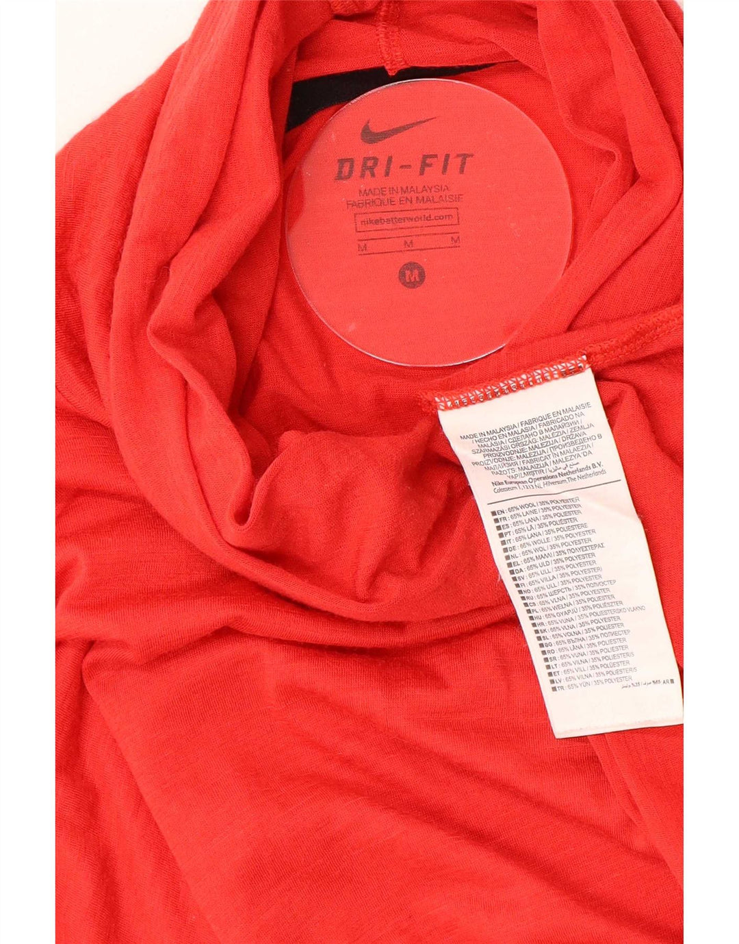 Nike Herre Dri Fit Top Langærmet Medium Rød Uld