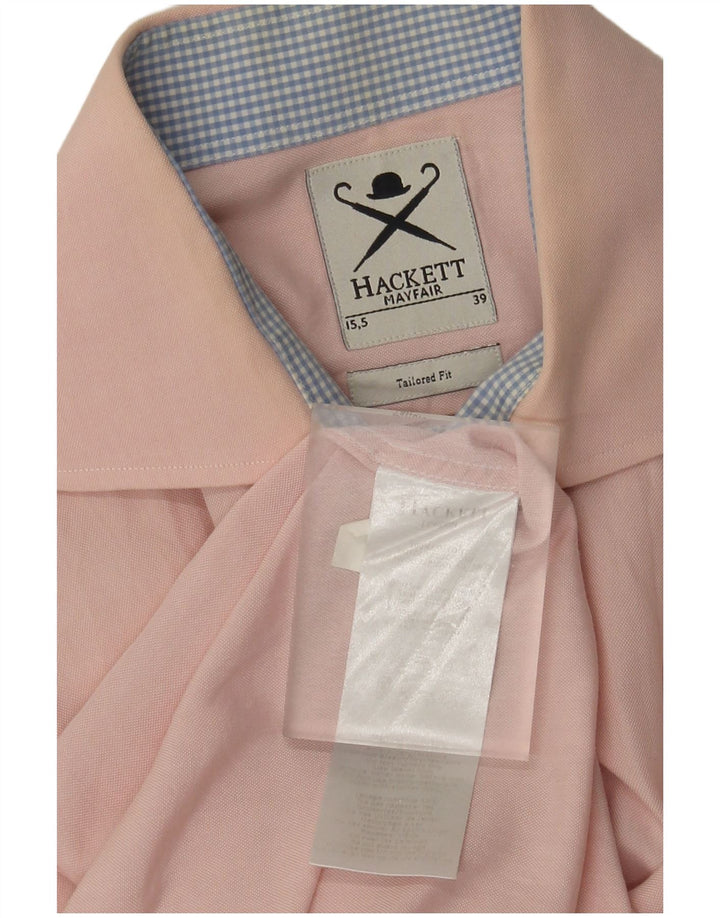 Hackett Herre skræddersyet pasform formel skjorte størrelse 15 39 Medium Pink bomuld