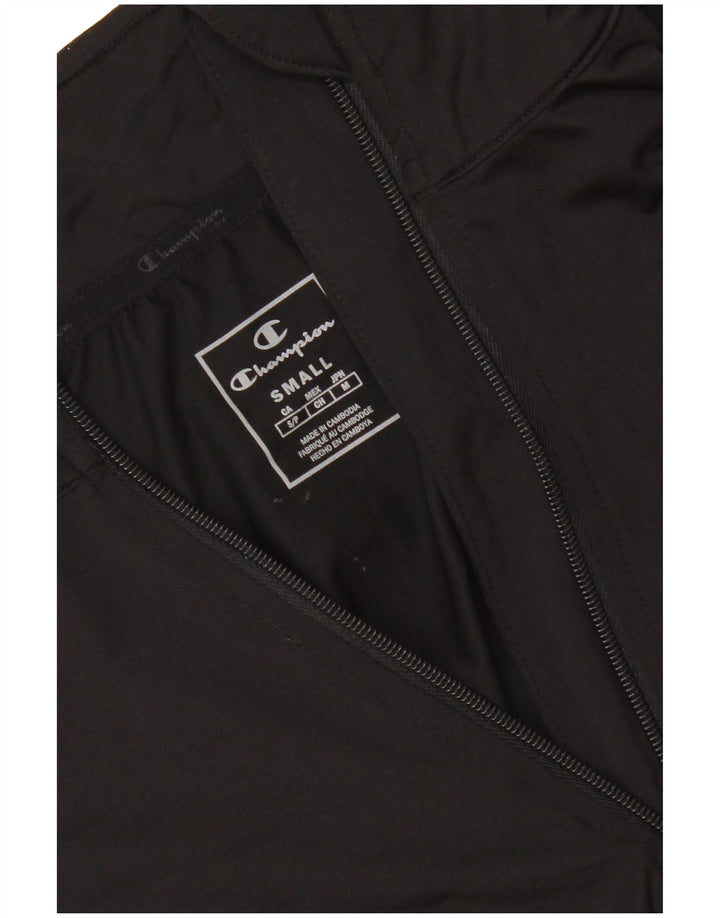 CHAMPION Herre Zip Neck Pullover Træningsdragt Top Lille Sort
