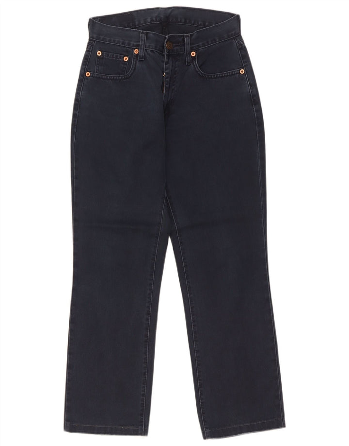 Levi's Dame 595 Straight Jeans W28 L27 Marineblå Bomuld