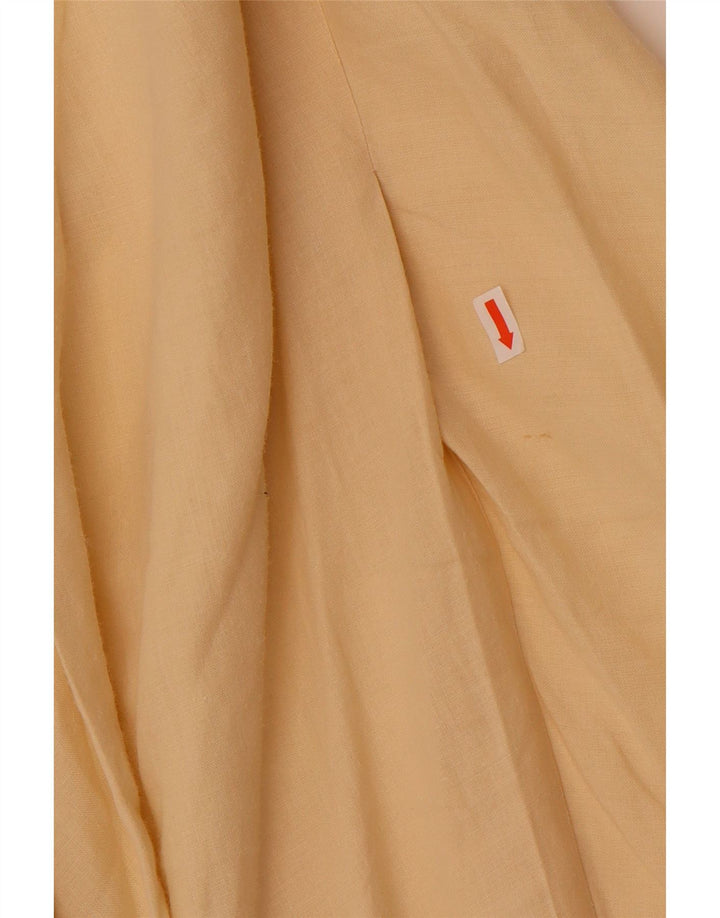 Benetton Dame A-Line nederdel W28 Medium Gul