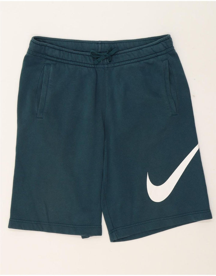 NIKE Mens Graphic Sport Shorts Medium  Green Cotton Vintage Nike and Second-Hand Nike from Messina Hembry 