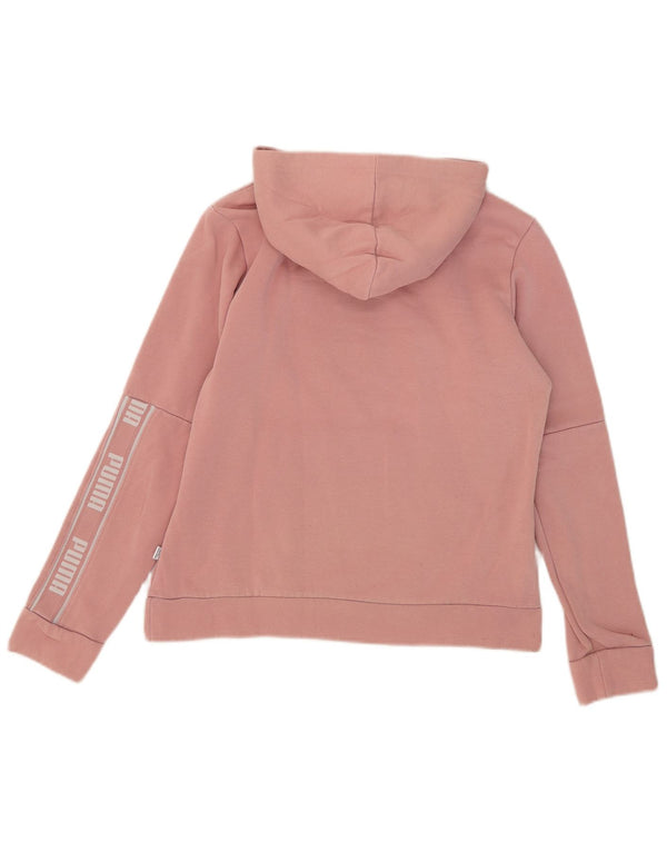 Puma Graphic Hoodie Jumper UK 14 Medium Pink