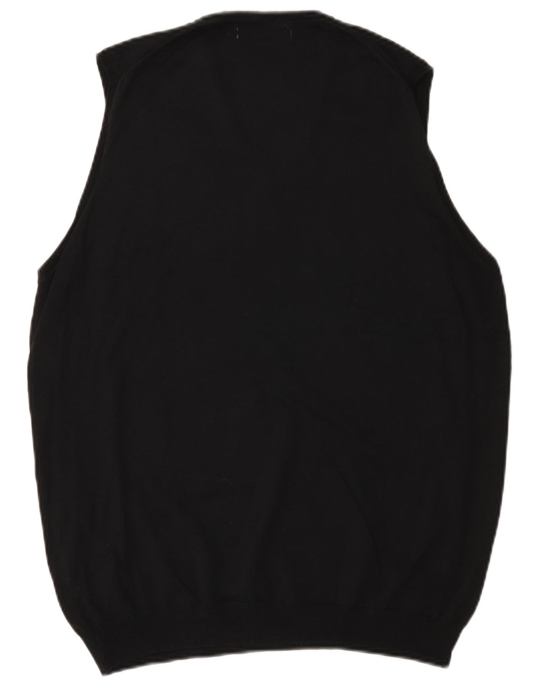 Zara Herre Basic Vest Tank Top Stor Sort Bomuld