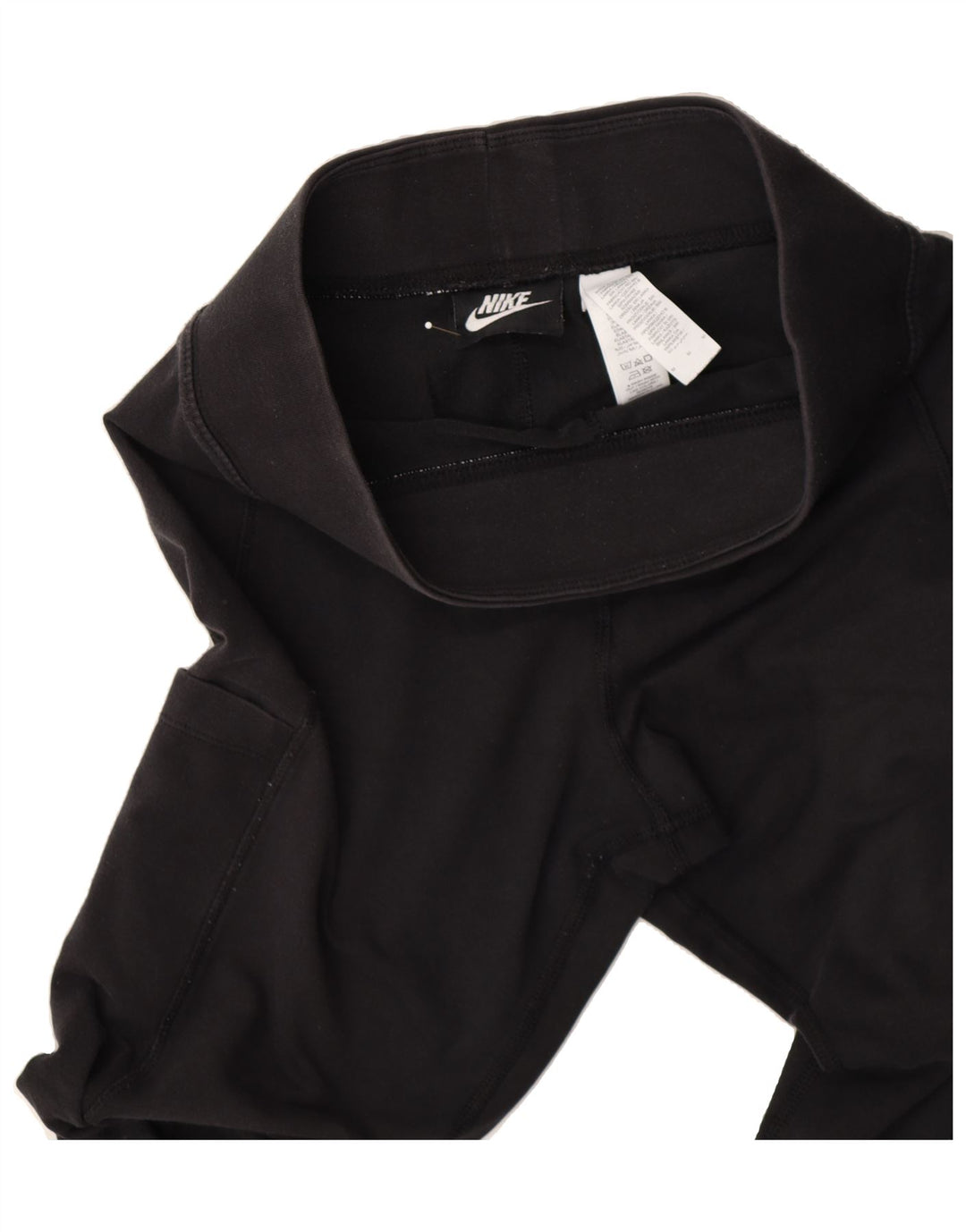 NIKE Womens Graphic Tracksuit Trousers UK 12 Medium Black Cotton Vintage Nike and Second-Hand Nike from Messina Hembry 