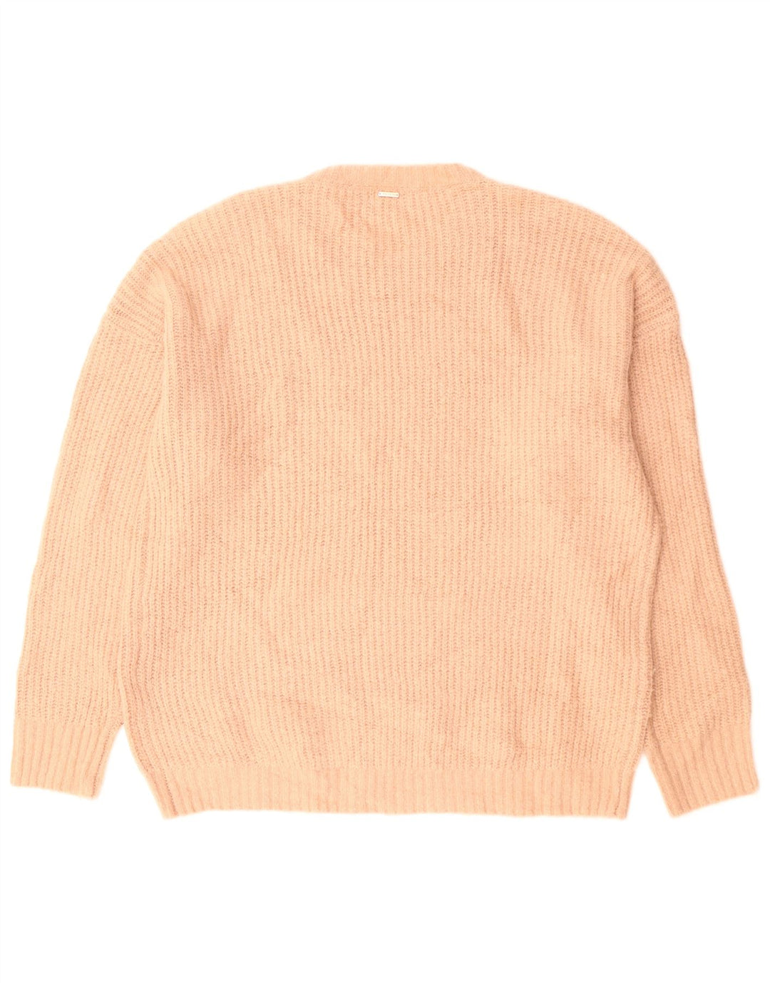 Volcom dame sweater med rund hals i overstørrelse UK 12/14 Medium Pink