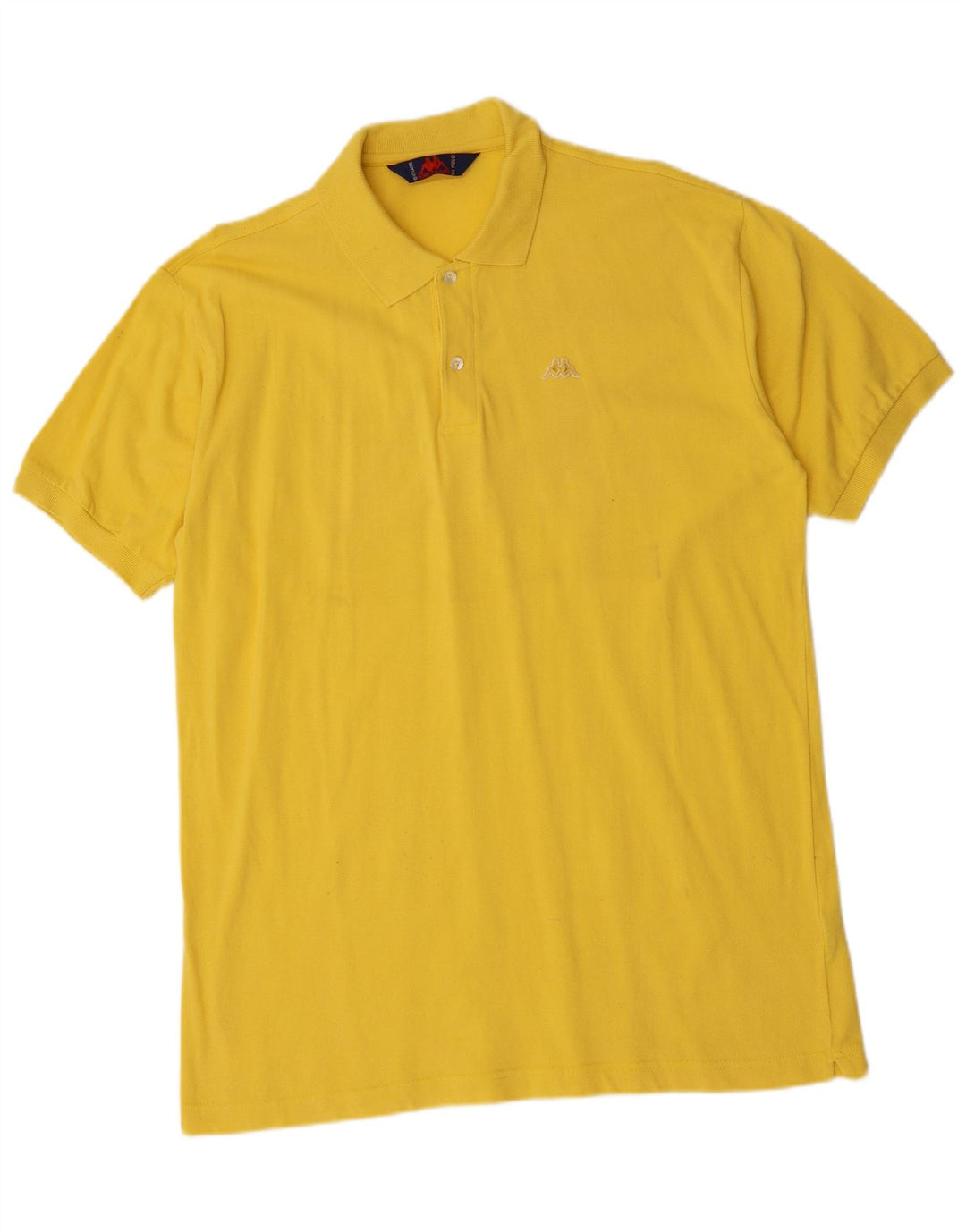 KAPPA herre poloshirt 2XL gul bomuld