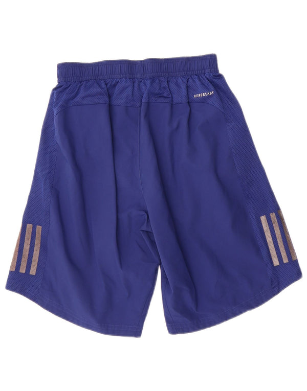Adidas Herre Primegreen Sportshorts Small Navy Blue Polyester
