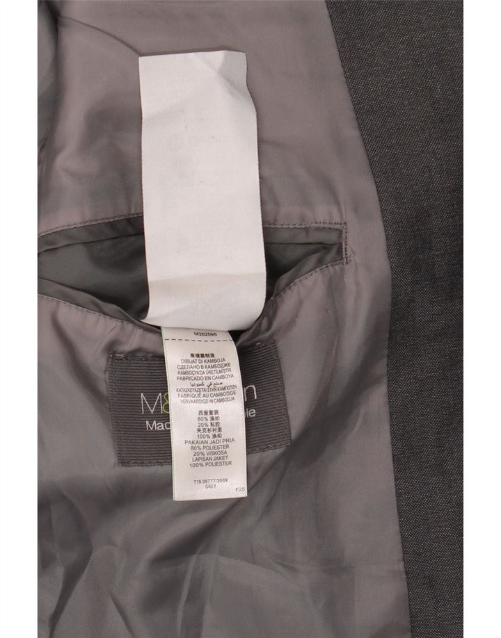 Marks & Spencer Herre 2-knaps blazerjakke UK 38 Medium Grey Polyester