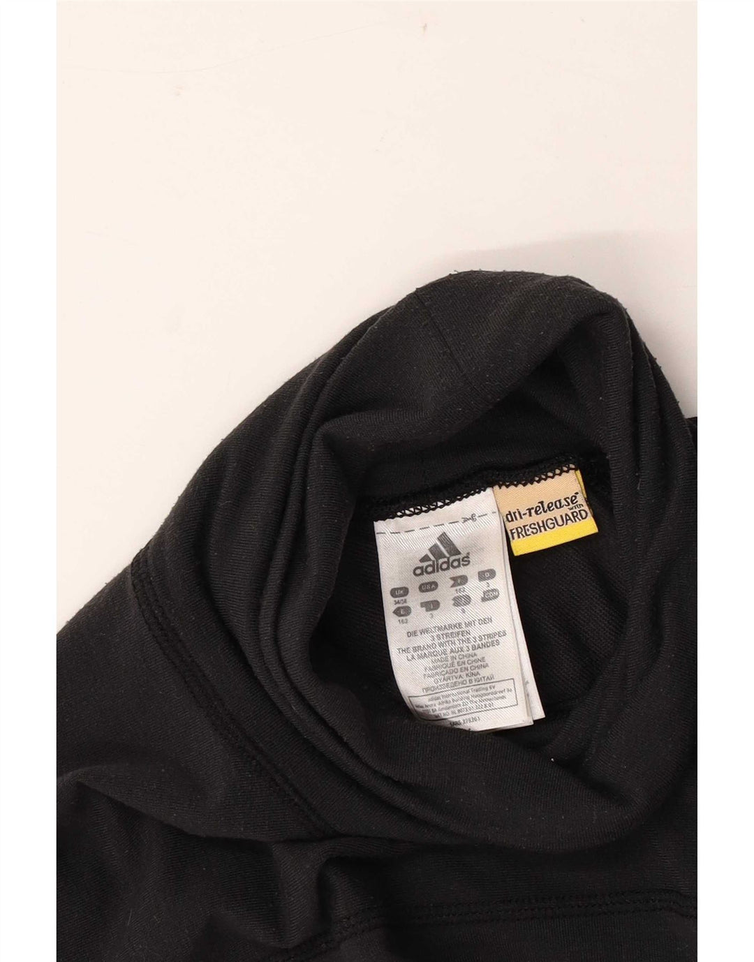 Adidas Herre Grafisk Top Langærmet UK 34/36 Small Black Polyester