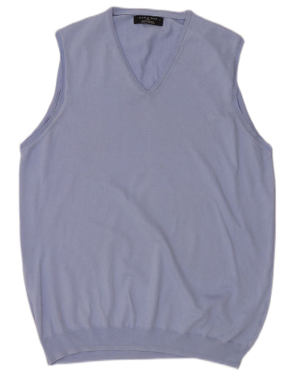 Zara Herrevest Tank Top XL Blå