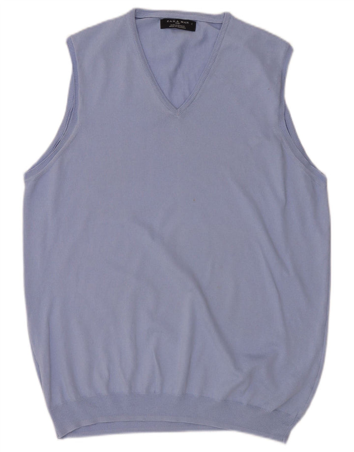 Zara Herrevest Tank Top XL Blå
