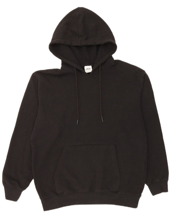 Zara Herre hættetrøje Jumper Medium Sort Bomuld