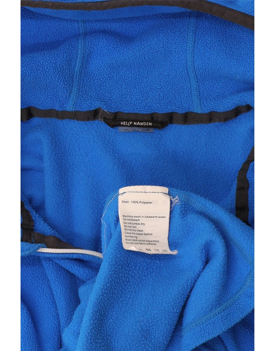 Helly Hansen Dame Hættejakke i Fleece UK 14 Medium Blue Polyester