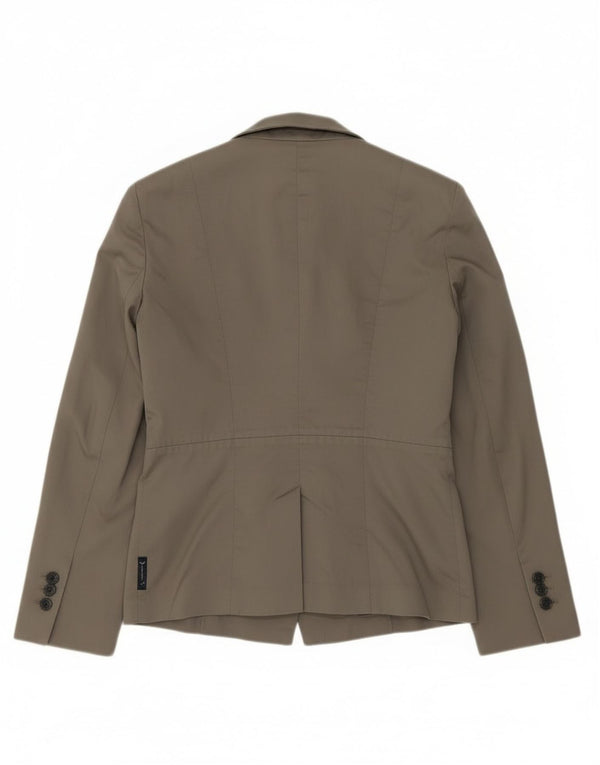 Armani Jeans Dame 2-knaps blazerjakke EU 40 mellemgrå bomuld