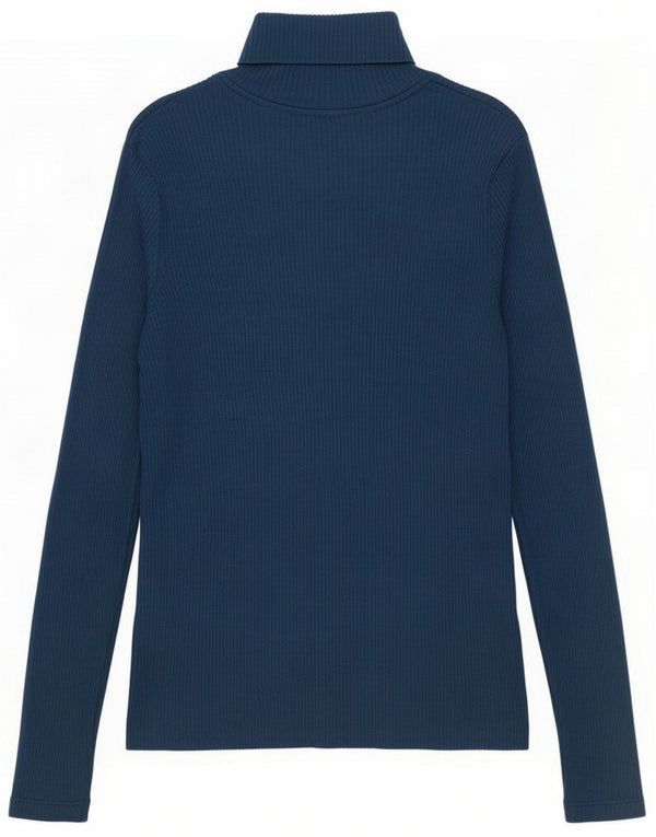 Marks & Spencer Womens Regular Top Langærmet UK 12 Medium Blue Flecked