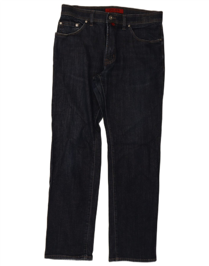 Pierre Cardin Straight Jeans til mænd W34 L32 Marineblå