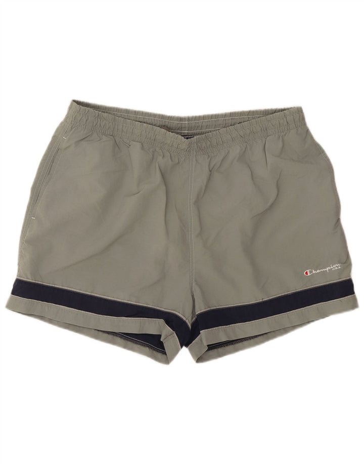 Champion Herre svømmeshorts 2XL Grå Colourblock Polyamid