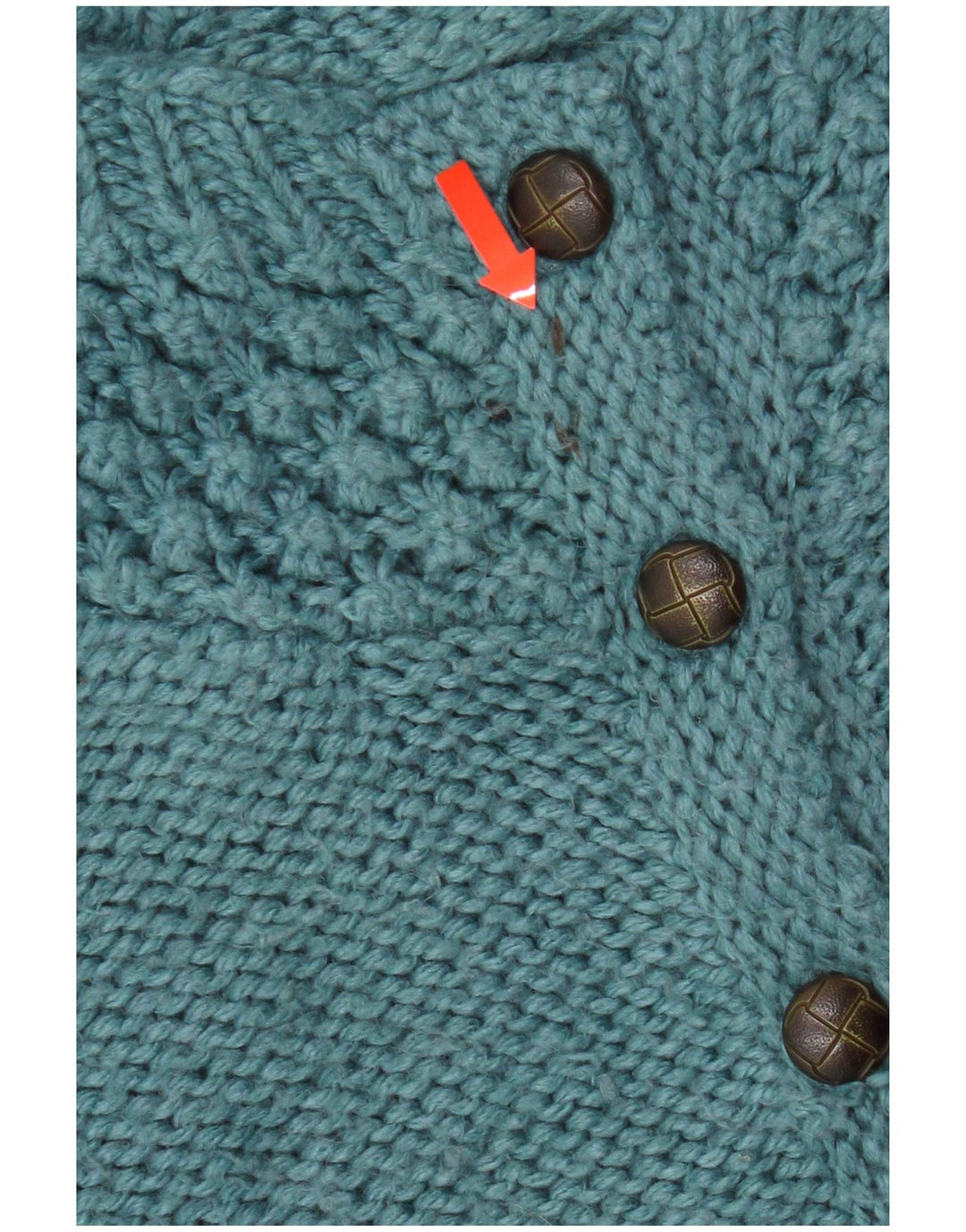 Fat Face Dame Cardigan Sweater UK 8 Small Blue Acryl