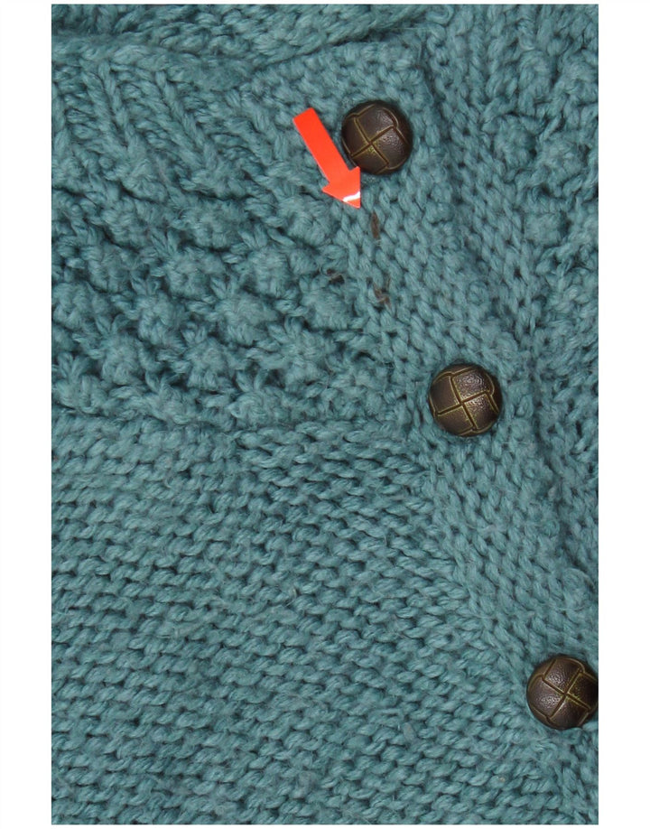 Fat Face Dame Cardigan Sweater UK 8 Small Blue Acryl