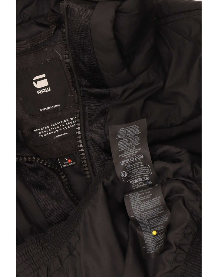 G-Star Dame Polstret Jakke UK 16 Stor Sort Polyester