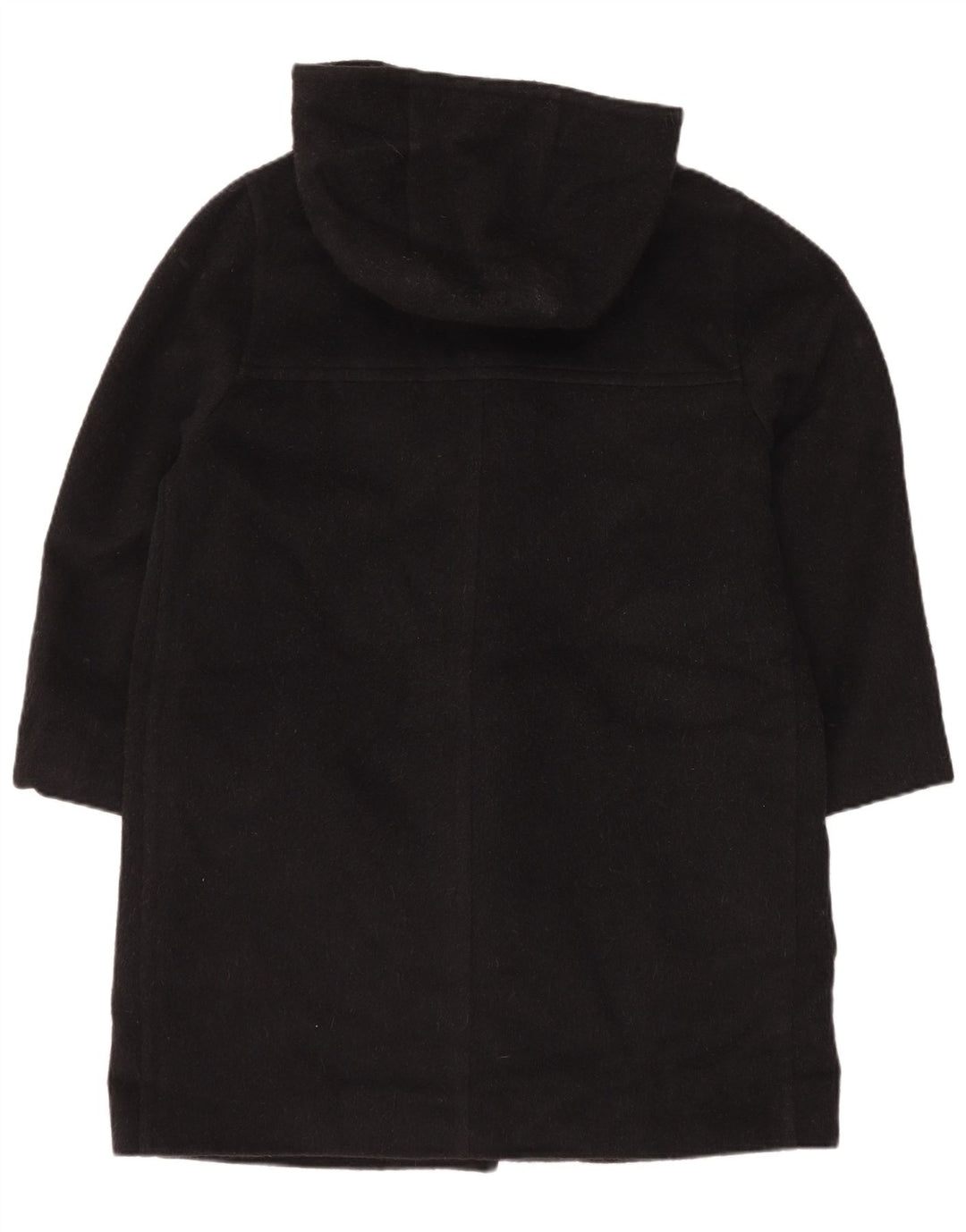 Harve Benard Dame Oversized Hooded Duffel Coat UK 16 Large Black Wool