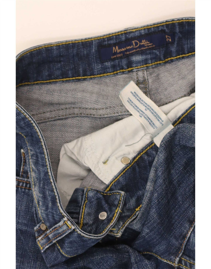 Massimo Dutti Dame Cropped Jeans W27 L25 Blå Bomuld