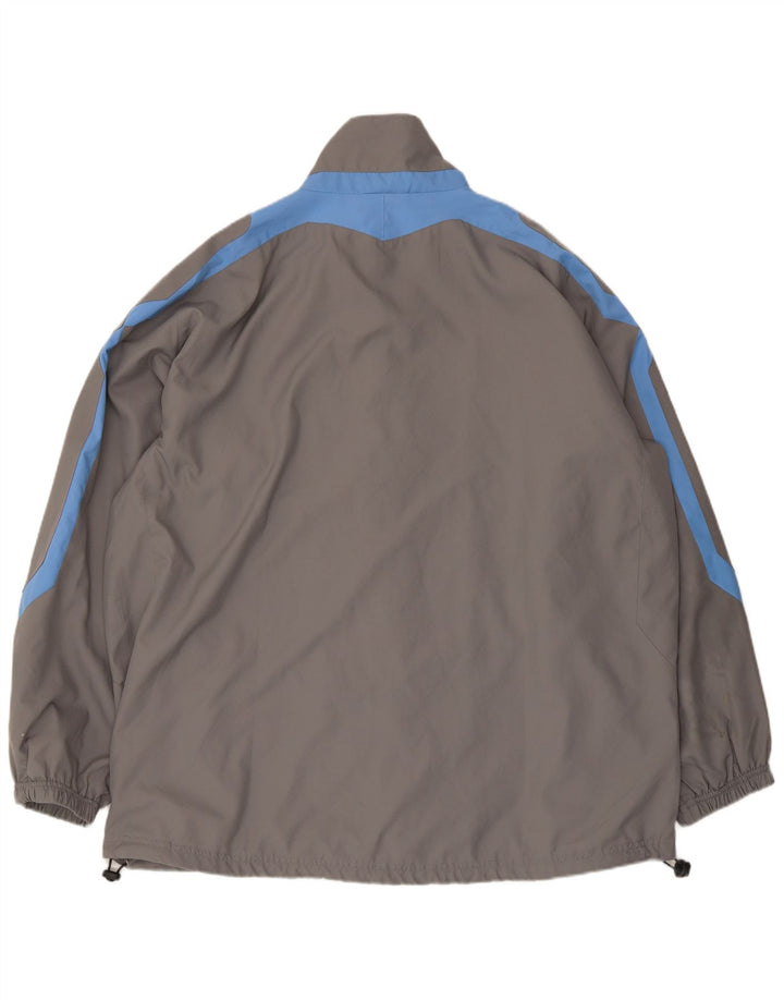 Umbro Regnjakke til mænd UK 42 XL Grå Colourblock Polyester