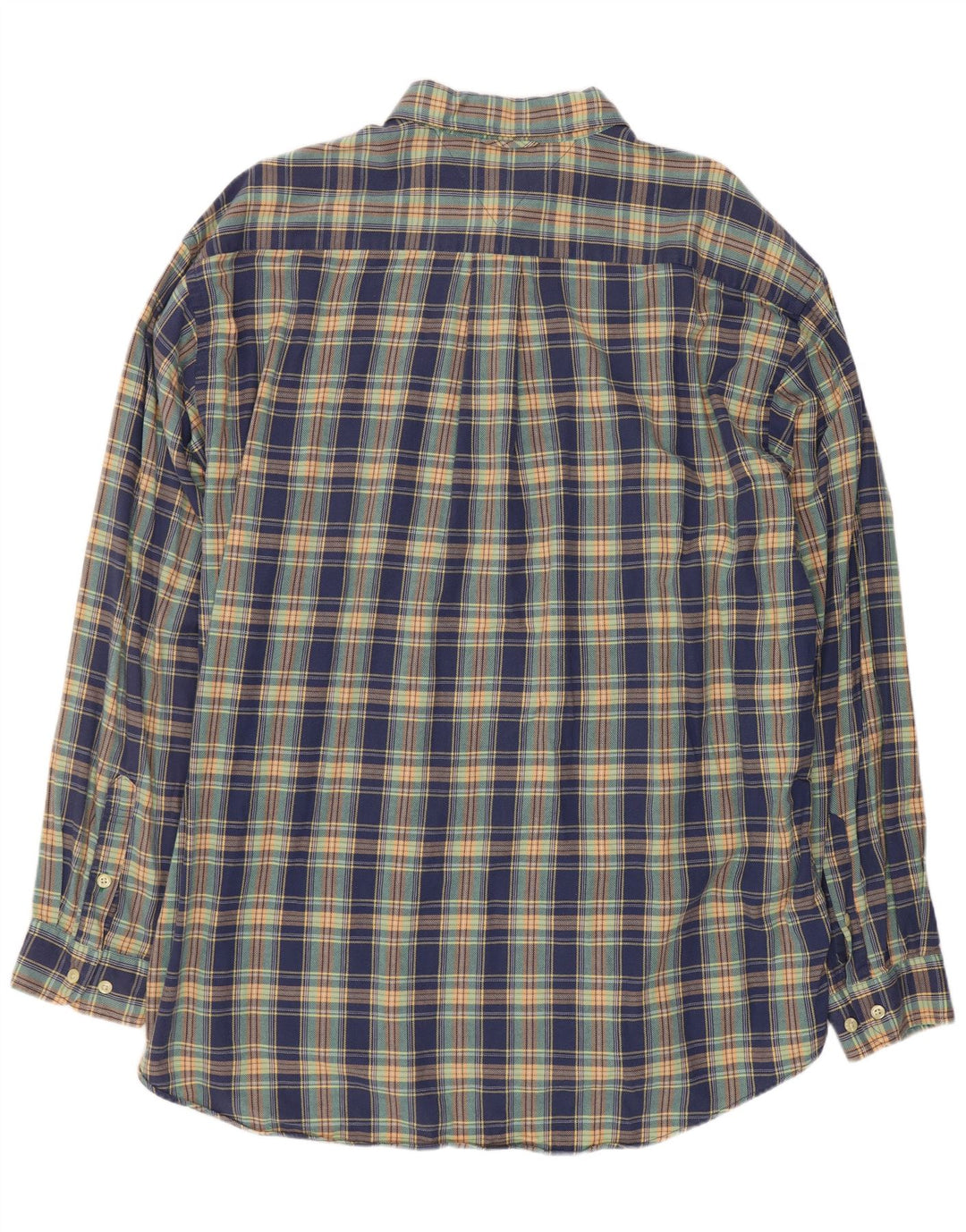 Tommy Hilfiger herreskjorte XL blå ternet bomuld