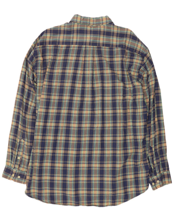 Tommy Hilfiger herreskjorte XL blå ternet bomuld