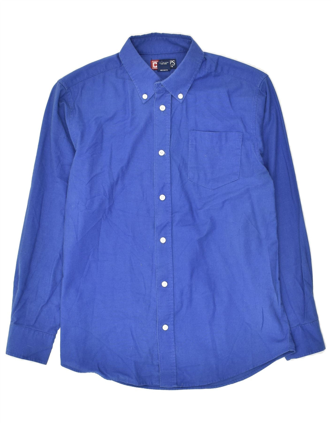 CHAPS Boys Shirt 13-14 Years Blue Cotton | Vintage Chaps | Thrift | Second-Hand Chaps | Used Clothing | Messina Hembry 
